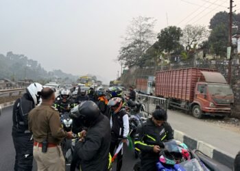 Ri Bhoi police issues 63 e-challans, collect Rs 77K fine from traffic violators