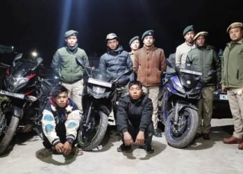 2 held, three stolen bikes recovered