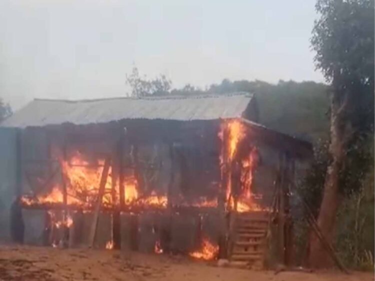 Fire guts house & stockpile of broom