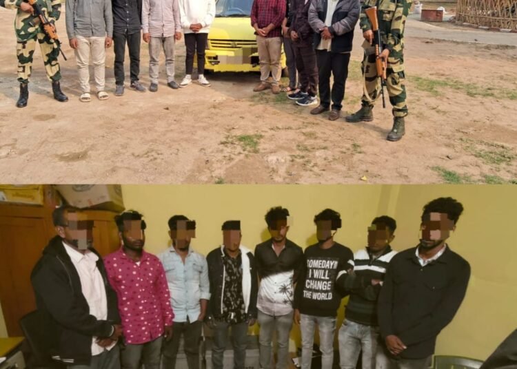 BSF nabs 14 Bangladeshis, 3 Indian touts