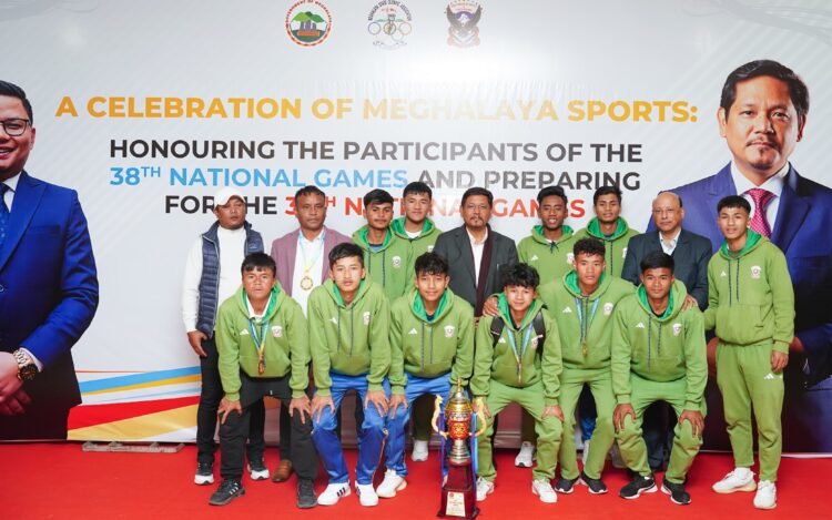 State rewards National Games medallists, Shillong Lajong, Subroto teams
