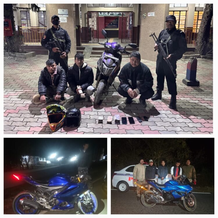 Police bust bike theft; 5 held, 3 motorbikes recovered