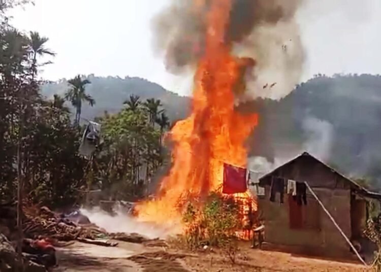 Fire engulfs home in SWKH