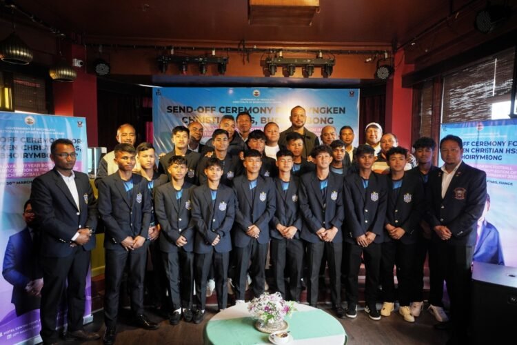 Meghalaya holds send-off ceremony for Myngken school ahead of Paris tournament