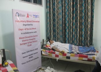 Assam Don Bosco Uni hosts blood donation camp on World Social Work Day