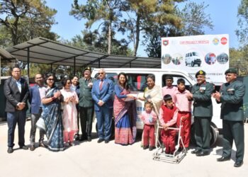NEEPCO donates ambulance to Asha School