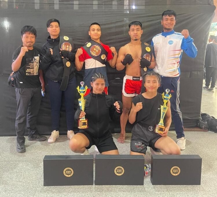 State kickboxers shine at Siliguri national event, bring home title belt & medals