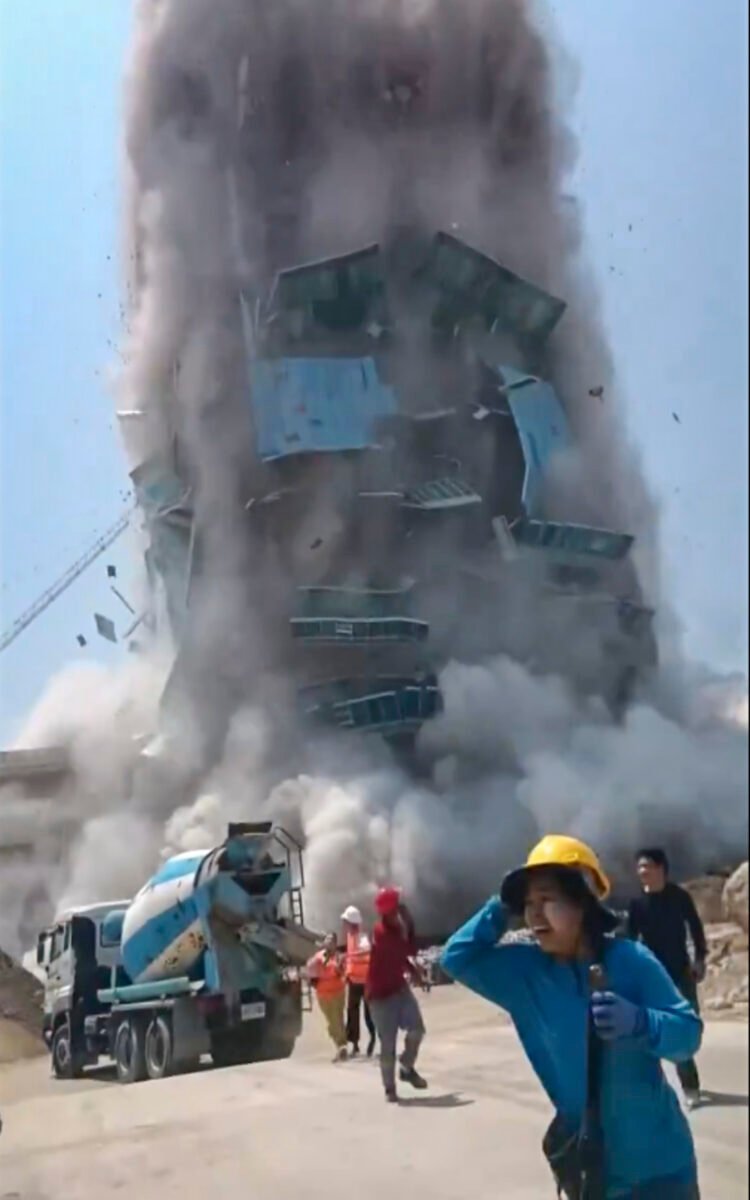Powerful earthquake rocks Thailand and Myanmar, killing at least 3 in Bangkok high-rise collapse
