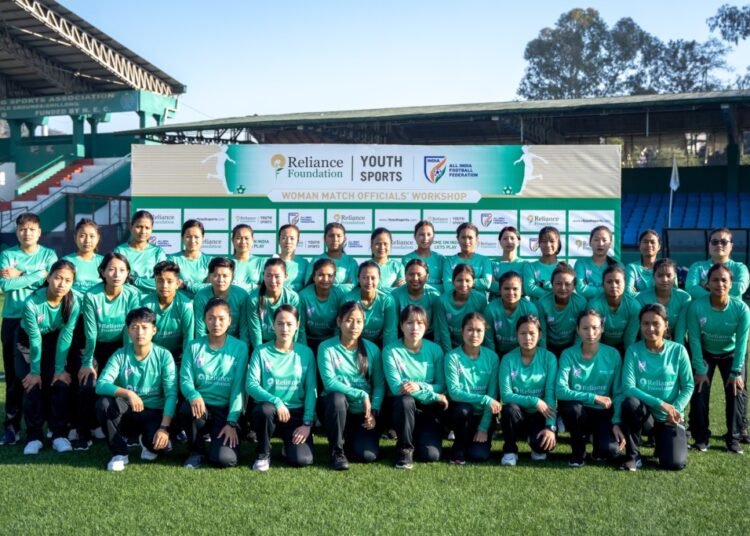 Shillong edition of Reliance Foundation’s workshops for female football match officials ends