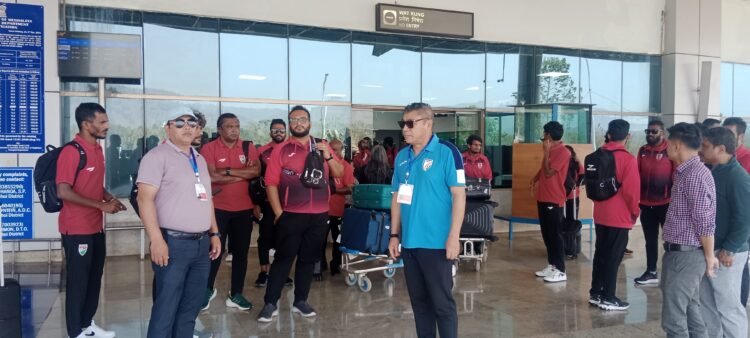 Maldivian football team arrives in Shillong