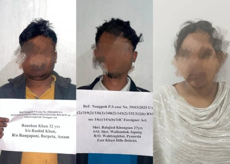 Ri Bhoi police nabs 3, including Bangladeshi woman involved in trafficking
