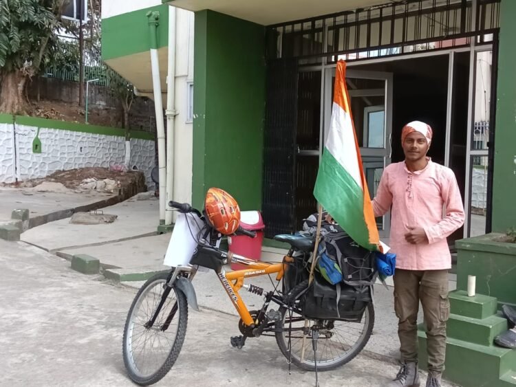 GO GREEN: Cyclist ends 2000km trip from Delhi to Shillong