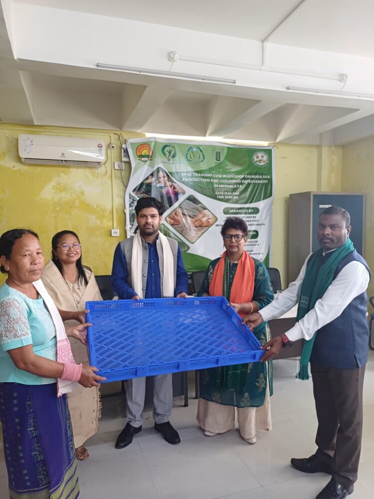 NEHU Tura supports silk farmers