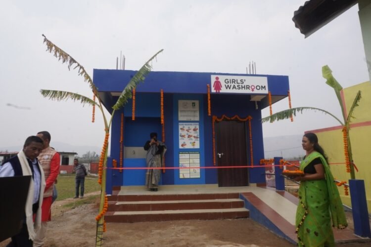 Telecom infra firm funds girls’ toilets