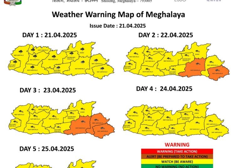 Orange weather alert for EKH, EJH on Tuesday