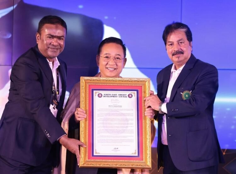 Meghalaya recognised at NE Cricket Devp Council’s Awards Night