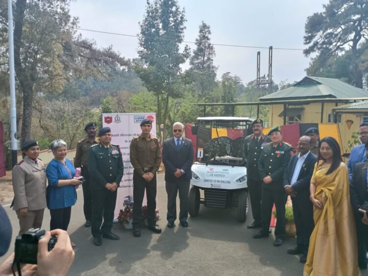 NEEPCO donates battery-operated vehicle to military hospital
