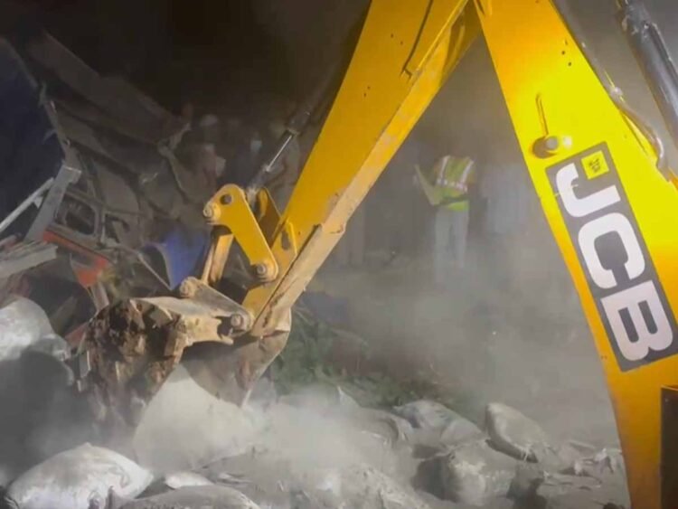 Authorities race to rescue driver trapped in truck after accident