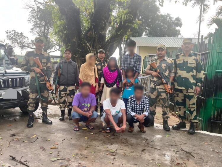 BSF picks up 5 Bangladeshi illegals, 2 Indian helpers
