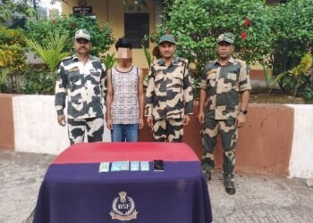 BSF Meghalaya troops apprehend Bangladeshi tout