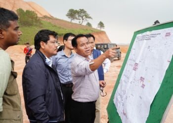 CM inspects progress of NST infra projects