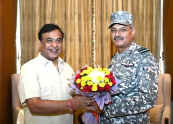 Amid India-Pak hostilities, Eastern Air Command officer calls on Assam CM