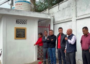 Traffic police booth, restroom opened in Laban