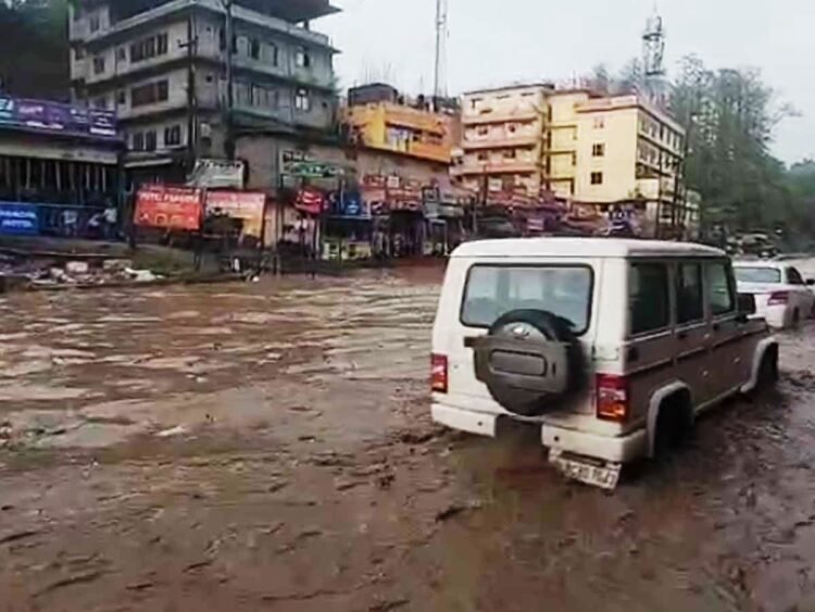 Half an hour of rain leaves Ri-Bhoi streets impassable
