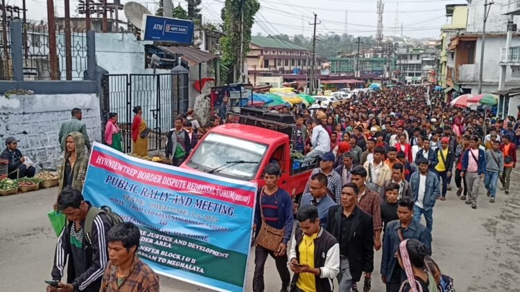 Thousands rally in Jowai to demand Block 1 retransfer to Meghalaya