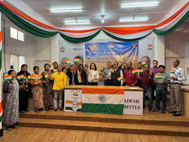 Meghalaya Mahila Congress pays tribute to armed forces amid India-Pakistan tensions