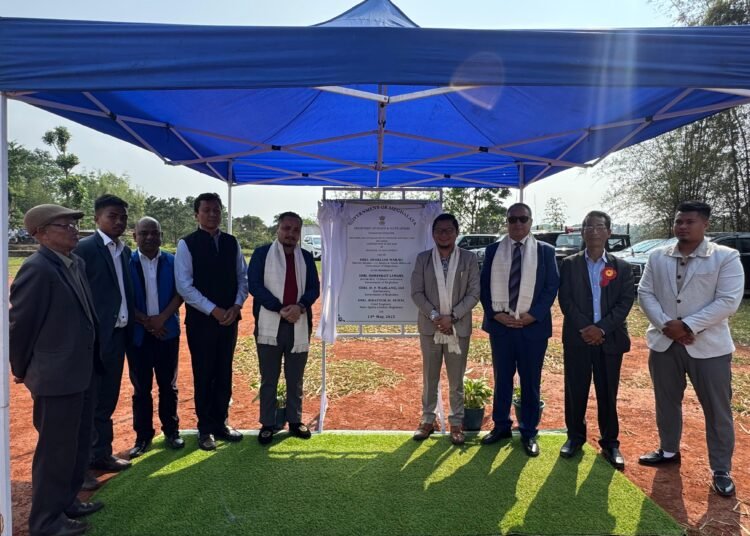 Ri-Bhoi synthetic football turf project foundation stone laid
