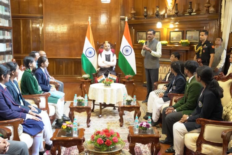 Governor felicitates MBOSE toppers