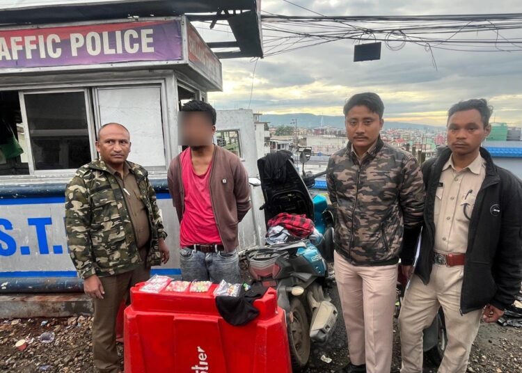 Rider tosses heroin in traffic checking gets caught