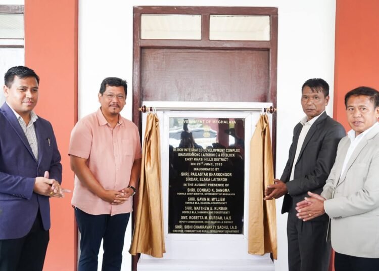New block complex of Khatarshnong Laitkroh inaugurated