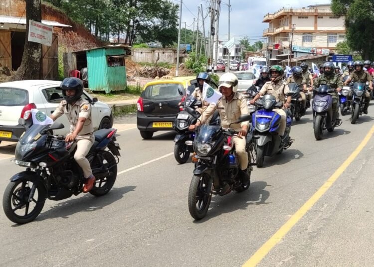 Bike rally against drugs held in Jowai