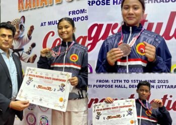 Meghalaya karatekas pick up 3 medals at Junior & Sub-Junior C’ship