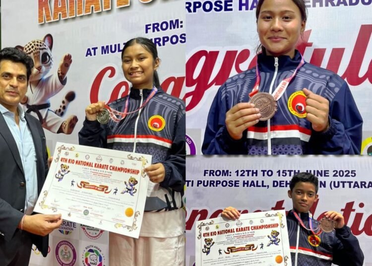 Meghalaya karatekas pick up 3 medals at Junior & Sub-Junior C’ship
