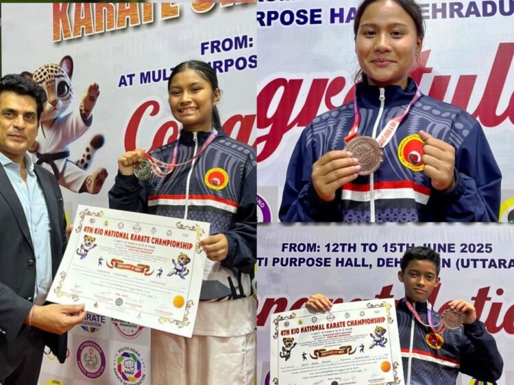 Meghalaya karatekas pick up 3 medals at Junior & Sub-Junior C’ship