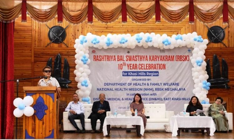 RBSK celebrates a decade of child health service in Khasi Hills
