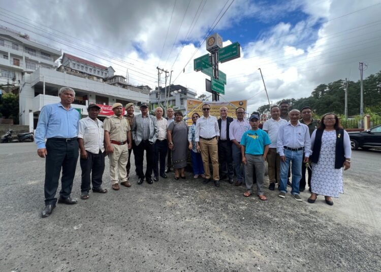 Rotary Club installs road sign at Mawlai Bypass to aid travelers