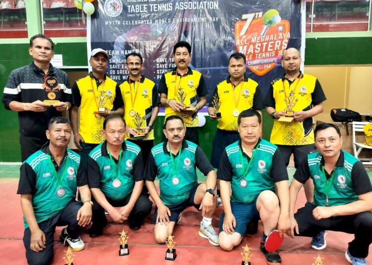 7th Meghalaya Masters Table Tennis Team Championship 2025 held