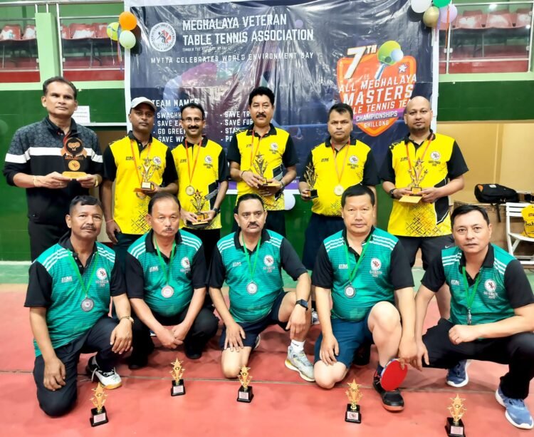 7th Meghalaya Masters Table Tennis Team Championship 2025 held