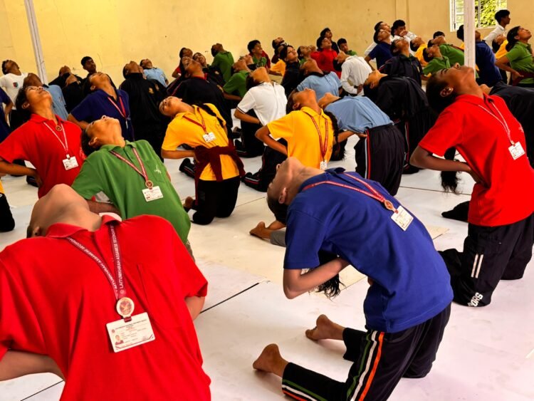 Students embrace creativity & nature ahead of Yoga Day
