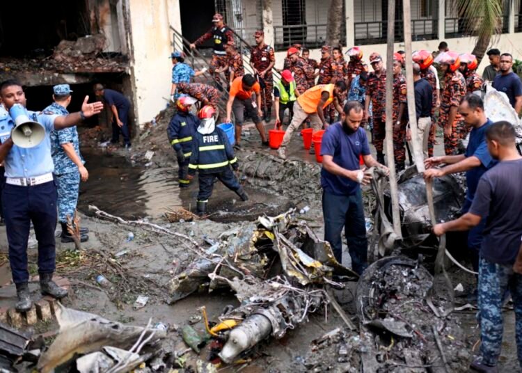 Bangladesh Air Force training aircraft crashes into school building; 19 killed, 164 injured