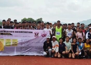 Athletic association holds selection trials for 39th National Games