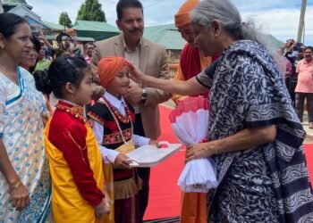 Sitharaman wraps up Meghalaya tour at Sohra