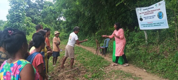 ICAR KVK West Garo Hills holds training programme on low-cost biochar production tech