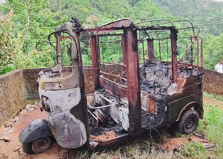 Two auto-rickshaws set on fire in Ri Bhoi