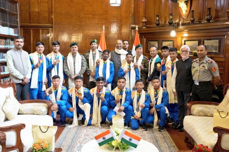 Guv felicitates Wushu cadets of ARC