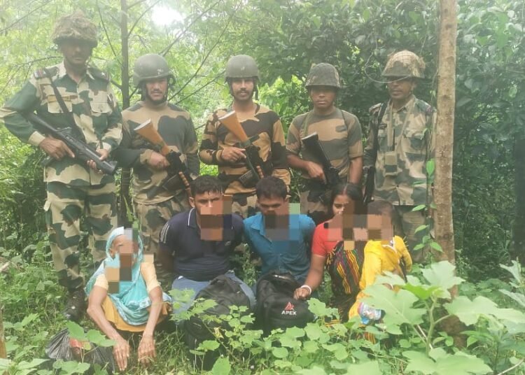 BSF apprehends 5 Bangladeshi illegals in EJH